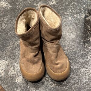 Zara Suede Kids Boots with Cozy Sherpa Lining